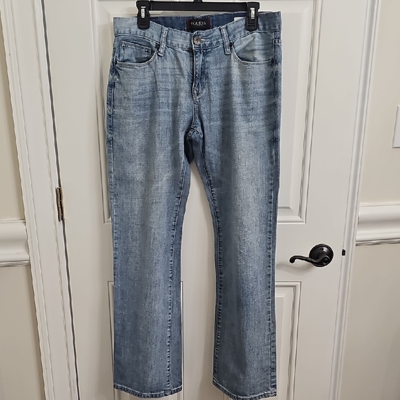 Guess Light Blue Relaxed Boot Men's Jeans-Marcus Fit